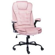 Kantoorstoel fluweel roze 67x71x110-119 cm