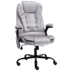 Massage office chair velvet light gray