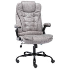 Office chair faux suede light gray