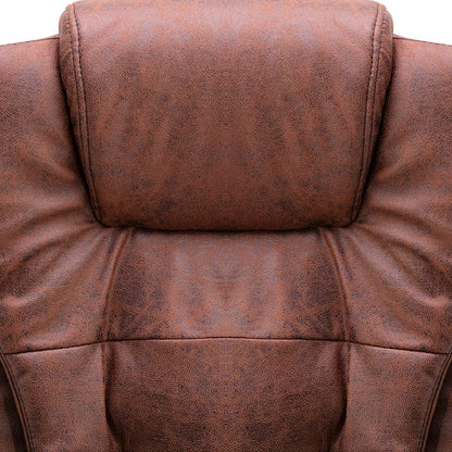 Kantoorstoel Kunstsuède Lichtbruin zonder massagefunctie