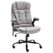 Massage bureaustoel kunstsuède lichtgrijs 67x71x110-119 cm