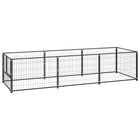 Hondenkennel 300x100x70 cm staal zwart