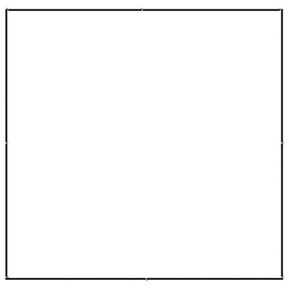 Hondenkennel 4 M² Staal 200 x 200 x 70 cm Zwart