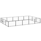 Hondenkennel 500x300x70 cm staal zwart