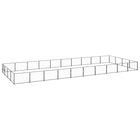 Hondenkennel 1000x400x70 cm staal zwart