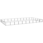 Hondenkennel 1000x500x70 cm staal zwart