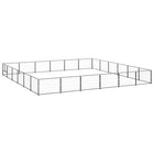 Hondenkennel 600x600x70 cm staal zwart