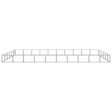 Hondenkennel 60 m² staal zwart 1000 x 600 x 70 cm Zwart