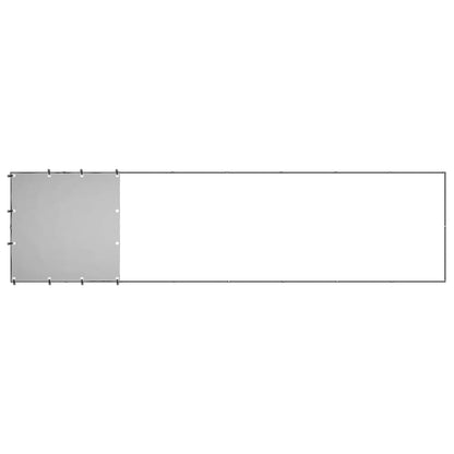 Hondenkennel 4,84 m² staal zwart 440 x 110 x 110 cm Zwart