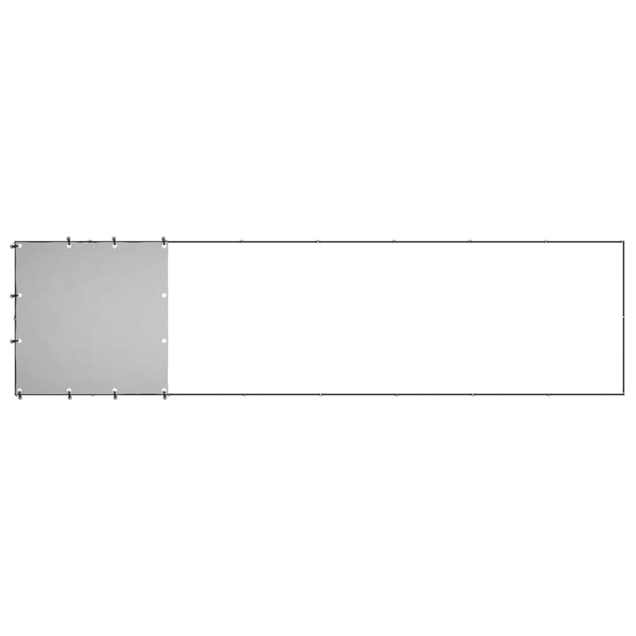 Hondenkennel 4,84 m² staal zwart 440 x 110 x 110 cm Zwart