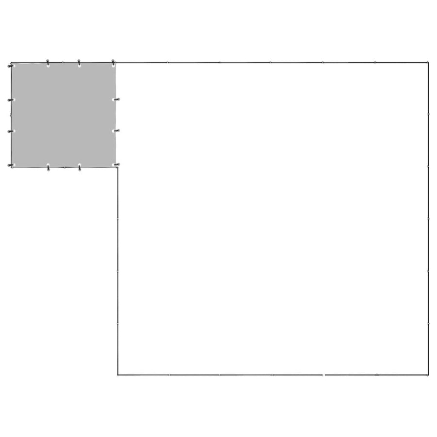 Hondenkennel 12,1 m² staal zwart 12.1 m² Zwart