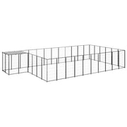 Hondenkennel 660x330x110 cm staal zwart
