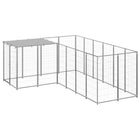 Dog kennel 4.84 m² steel silver