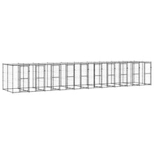 Hondenkennel met dak 24,2 m² staal