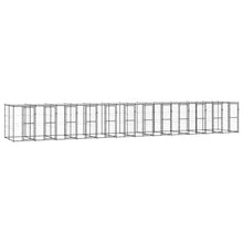 Hondenkennel met dak 29,04 m² staal