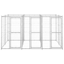 Hondenkennel 7,26 m² gegalvaniseerd staal 330 x 220 x 180 cm Zilver Nee
