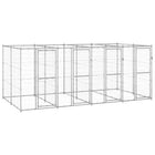 Hondenkennel 440x220x180 cm gegalvaniseerd staal
