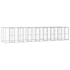 Hondenkennel 880x220x180 cm gegalvaniseerd staal