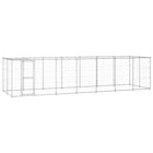 Hondenkennel 770x220x180 cm gegalvaniseerd staal met dak