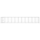 Hondenkennel 1210x220x180 cm gegalvaniseerd staal
