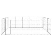 Hondenkennel 36,3 M² Gegalvaniseerd Staal 550 x 660 x 180 cm Zilver