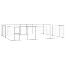 Hondenkennel 50,82 M² Gegalvaniseerd Staal 770 x 660 x 180 cm Zilver