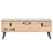 Opbergbank 110 Cm Massief Vurenhout