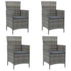 Garden Chairs With Cushions Poly Rattan 4