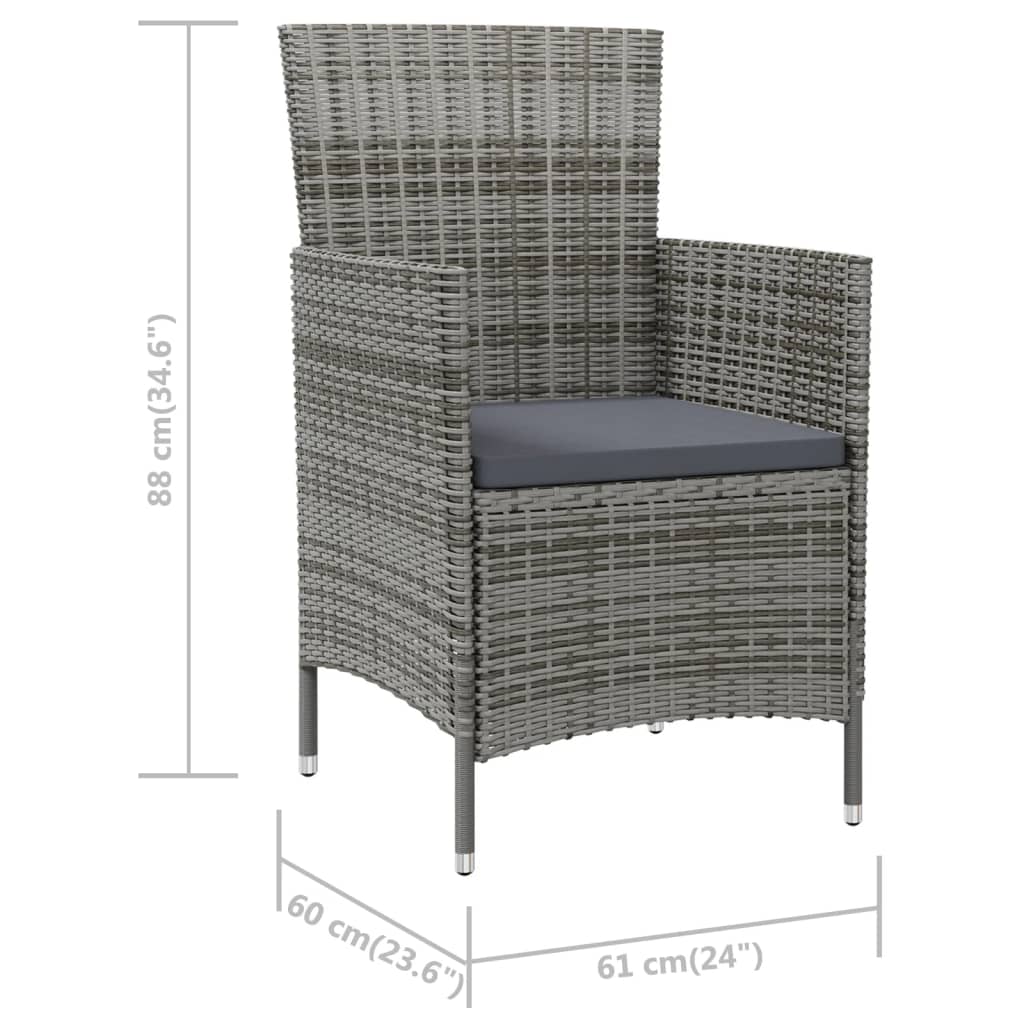 Tuinstoelen Met Kussens Poly Rattan 4