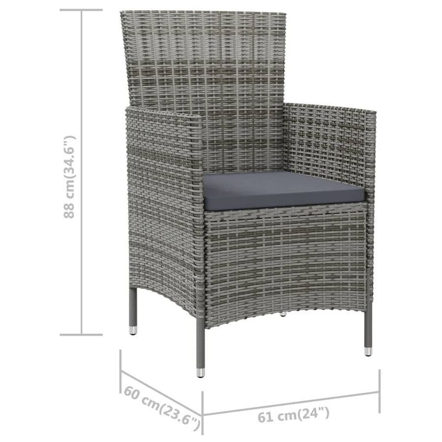 Tuinstoelen Met Kussens Poly Rattan 4