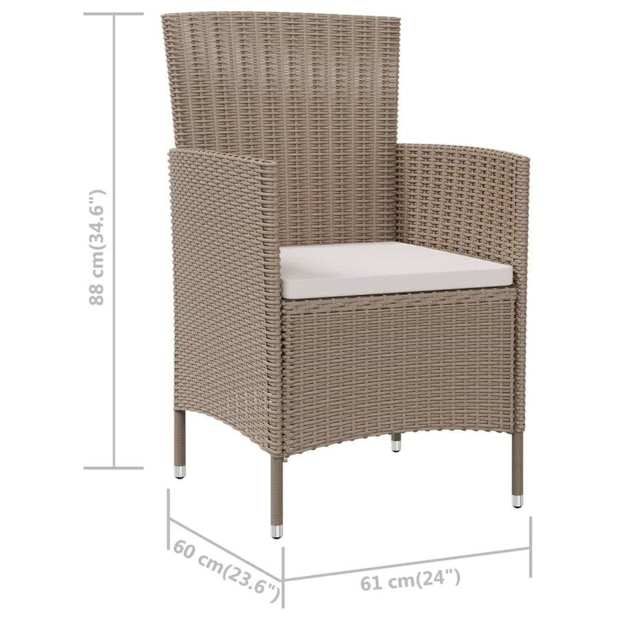 Tuinstoelen Met Kussens Poly Rattan 4