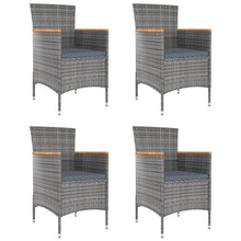 Tuinstoelen Poly Rattan Grijs