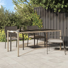Tuintafel 190x90x75 cm poly rattan beige