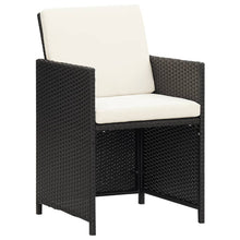 Tuinstoelen Poly Rattan Zwart en wit