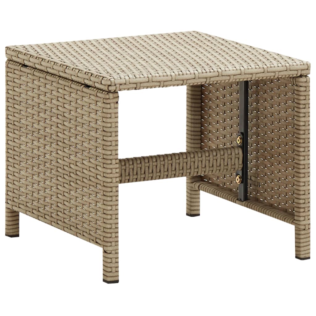 Tuinkrukken Met Kussens Poly Rattan Beige