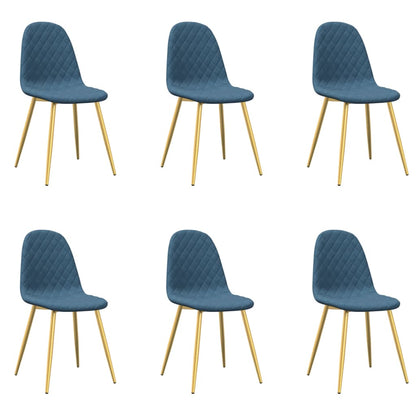 Eetkamerstoelen 6 St Fluweel Lichtgrijs