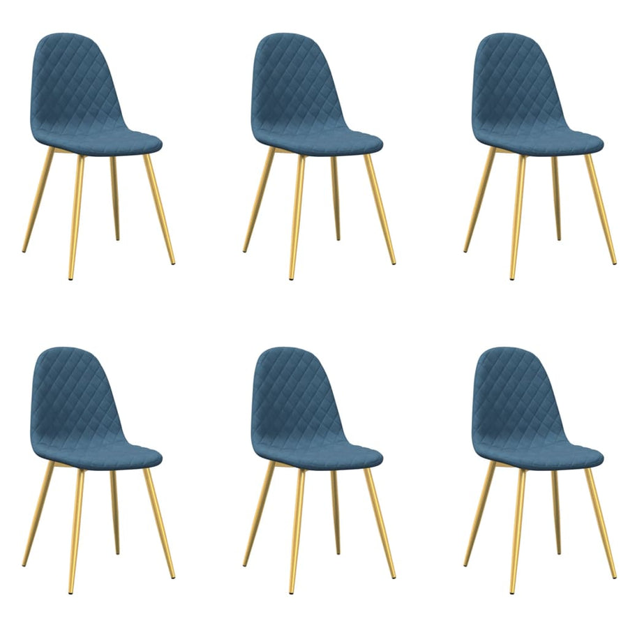 Eetkamerstoelen 6 St Fluweel Lichtgrijs