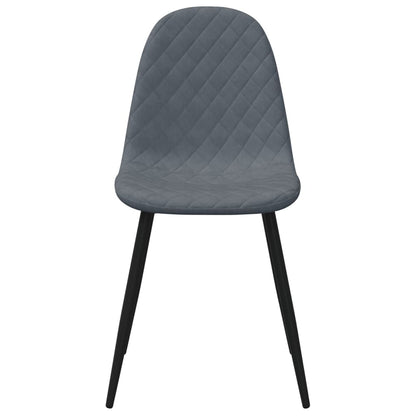 Eetkamerstoelen Fluweel 6 Donkergrijs