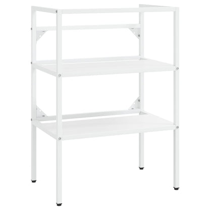 Wastafelframe 59x38x83 cm ijzer wit 59 x 38 x 83 cm Wit