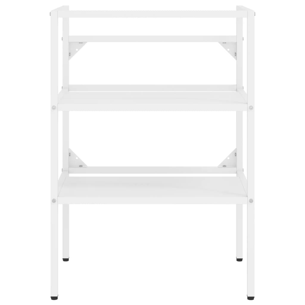Wastafelframe 59x38x83 cm ijzer wit 59 x 38 x 83 cm Wit