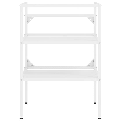 Wastafelframe 59x38x83 cm ijzer wit 59 x 38 x 83 cm Wit