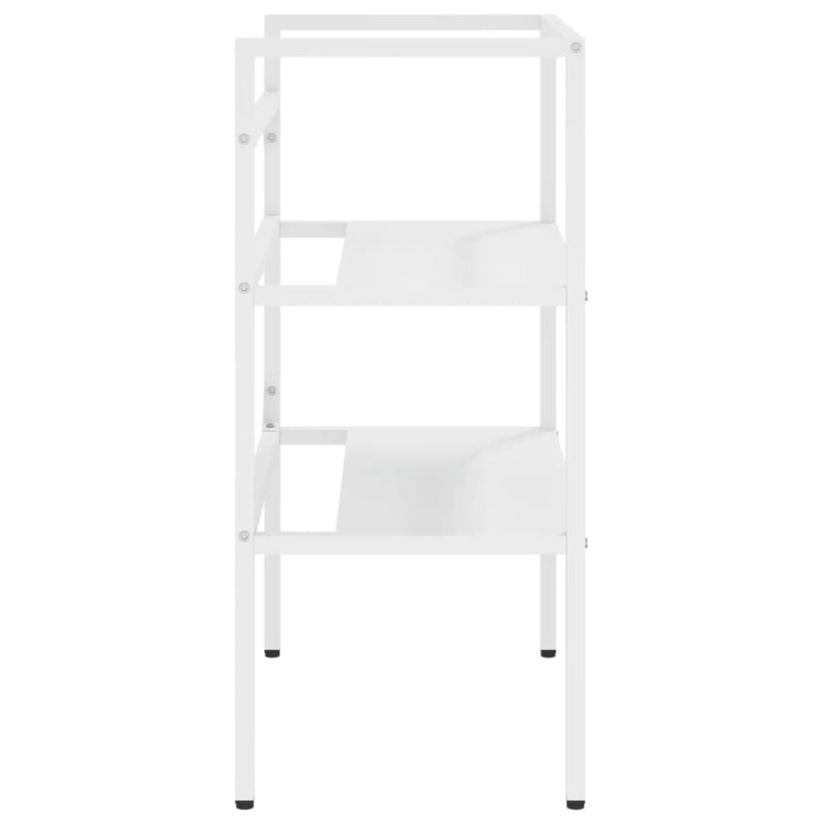 Wastafelframe 59x38x83 cm ijzer wit 59 x 38 x 83 cm Wit