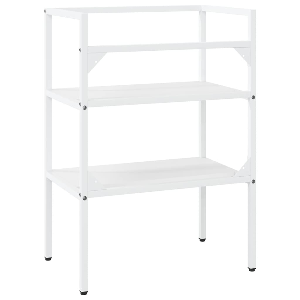 Wastafelframe 59x38x83 cm ijzer wit 59 x 38 x 83 cm Wit