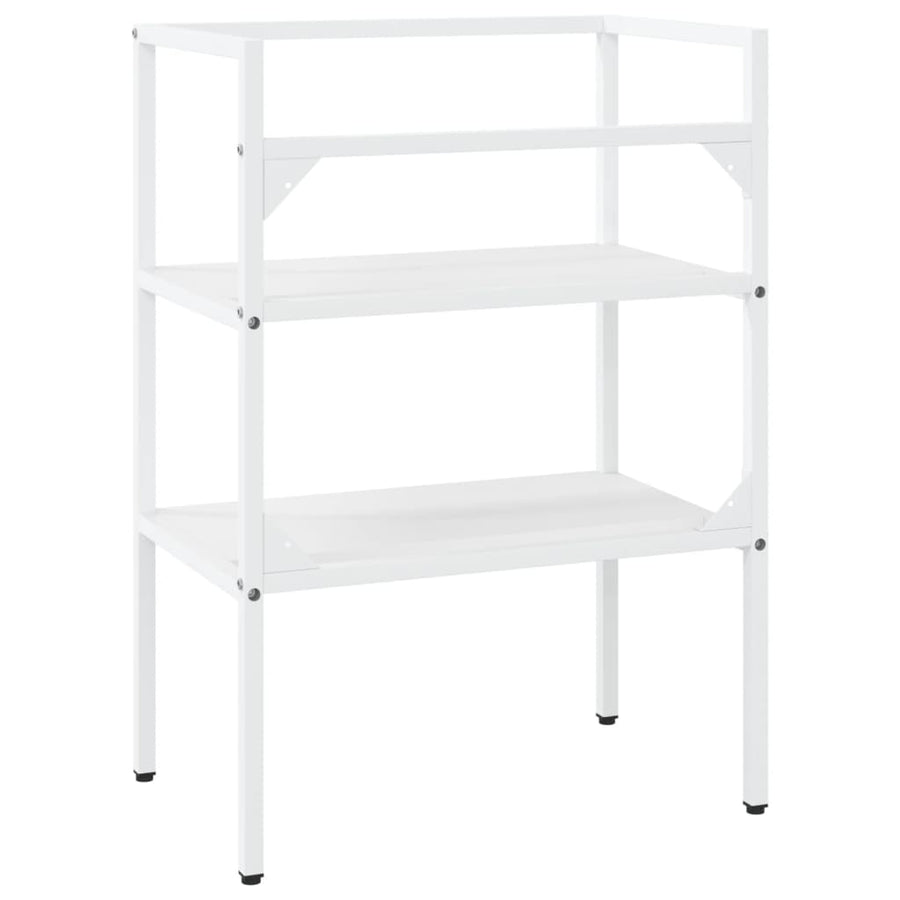 Wastafelframe 59x38x83 cm ijzer wit 59 x 38 x 83 cm Wit