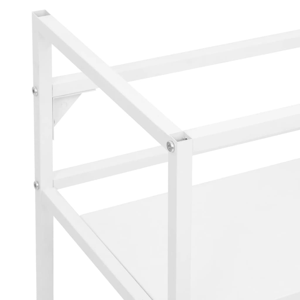 Wastafelframe 59x38x83 cm ijzer wit 59 x 38 x 83 cm Wit