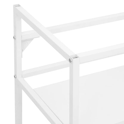 Wastafelframe 59x38x83 cm ijzer wit 59 x 38 x 83 cm Wit