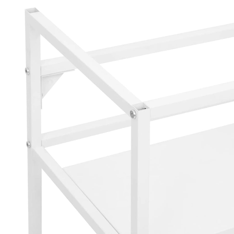 Wastafelframe 59x38x83 cm ijzer wit 59 x 38 x 83 cm Wit