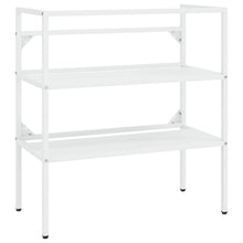 Wastafelframe 79x38x83 cm ijzer wit 79 x 38 x 83 cm Wit