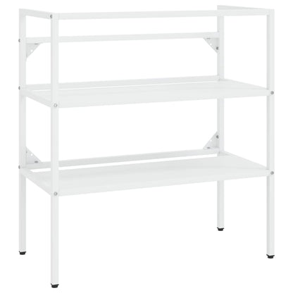 Wastafelframe 79x38x83 cm ijzer wit 79 x 38 x 83 cm Wit