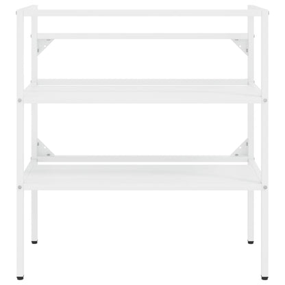 Wastafelframe 79x38x83 cm ijzer wit 79 x 38 x 83 cm Wit